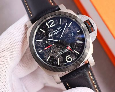 Panerai 316L Steel Automatic Movement 48*13MM Black Strap Watch